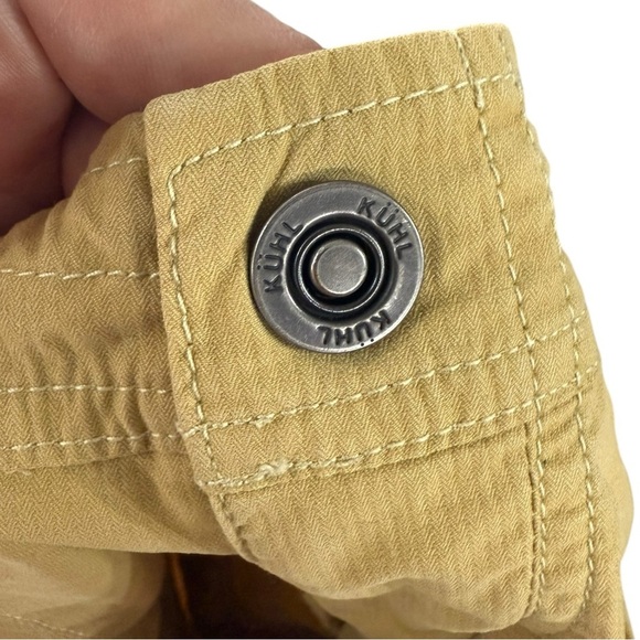 KÜHL Athletic Shorts Women’s Size 8 Inseam 5” Tan Yellow Outdoor Hiking Utility - Picture 5 of 8